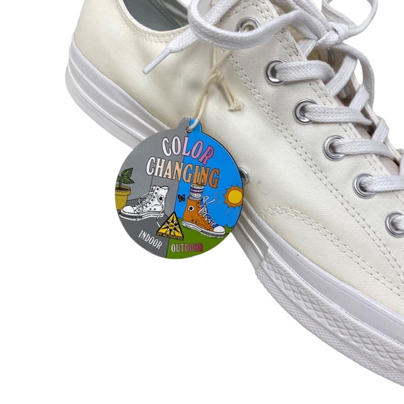 Converse Chuck 70 OX Low Top Shoes Men Size White Canvas Skate Sneakers 166599C - Picture 5 of 7